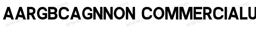 AaRGBCAGNNon CommercialUse字体转换